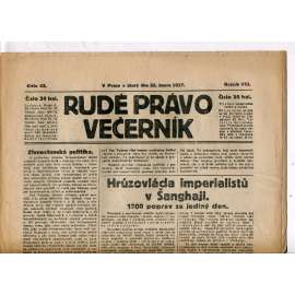 Rudé právo - večerník, ročník VIII., číslo 43 (22.2.1927) - staré noviny, 1. republika
