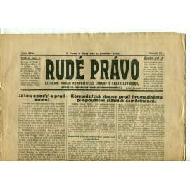 Rudé právo, ročník VI., číslo 280 (1.12.1925) - staré noviny, 1. republika