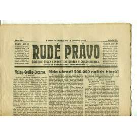 Rudé právo, ročník VI., číslo 282 (3.12.1925) - staré noviny, 1. republika