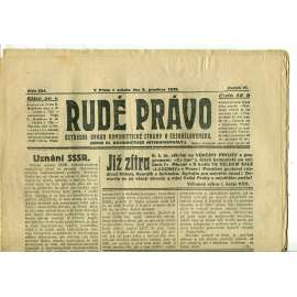 Rudé právo, ročník VI., číslo 284 (5.12.1925) - staré noviny, 1. republika