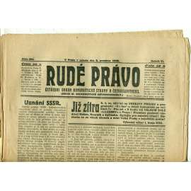 Rudé právo, ročník VI., číslo 284 (5.12.1925) - staré noviny, 1. republika