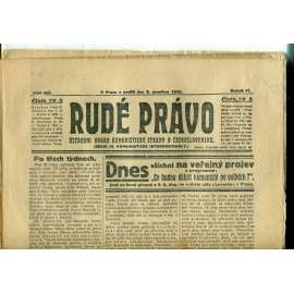 Rudé právo, ročník VI., číslo 285 (6.12.1925) - staré noviny, 1. republika