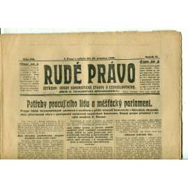 Rudé právo, ročník VI., číslo 296 (19.12.1925) - staré noviny, 1. republika