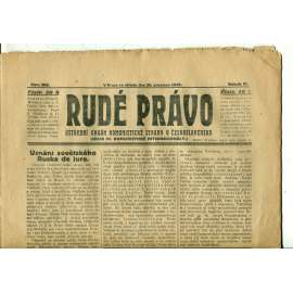 Rudé právo, ročník VI., číslo 303 (30.12.1925) - staré noviny, 1. republika