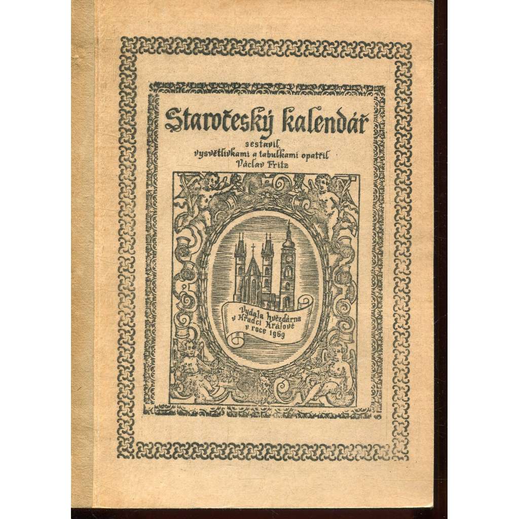 Staročeský kalendář (podpis Václav Fritz)