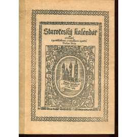 Staročeský kalendář (podpis Václav Fritz)