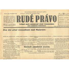 Rudé právo, ročník XII., číslo 133. Ústřední orgán Komunistické strany Československa (10.7.1931) - staré noviny, 1. republika