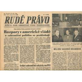 Rudé právo, číslo 217 (19.9.1946). Ústřední orgán Komunistické strany Československa (noviny)