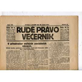 Rudé právo - večerník, ročník III., číslo 194. (28.8.1922). 1. republika, noviny
