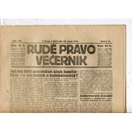 Rudé právo - večerník, ročník III., číslo 195. (29.8.1922). 1. republika, noviny