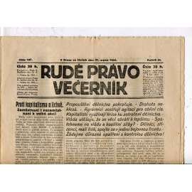 Rudé právo - večerník, ročník III., číslo 197. (31.8.1922). 1. republika, noviny
