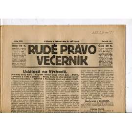 Rudé právo - večerník, ročník III., číslo 205. (9.9.1922). 1. republika, noviny