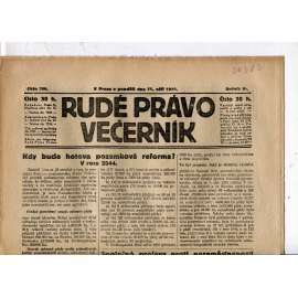Rudé právo - večerník, ročník III., číslo 206. (11.9.1922). 1. republika, noviny