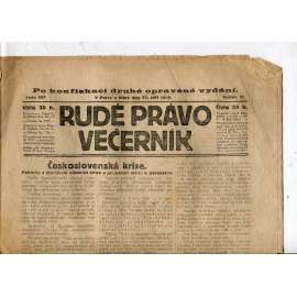 Rudé právo - večerník, ročník III., číslo 207. (12.9.1922). 1. republika, noviny