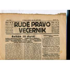 Rudé právo - večerník, ročník III., číslo 210. (15.9.1922). 1. republika, noviny