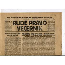 Rudé právo - večerník, ročník III., číslo 213. (19.9.1922). 1. republika, noviny
