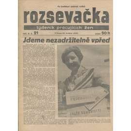 Rozsevačka, ročník X., číslo 21/1935. Týdeník pracujících žen (časopis, 1. republika, noviny)