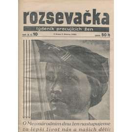 Rozsevačka, ročník X., číslo 10/1935. Týdeník pracujících žen (časopis, 1. republika, noviny)