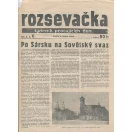 Rozsevačka, ročník X., číslo 6/1935. Týdeník pracujících žen (časopis, 1. republika, noviny)