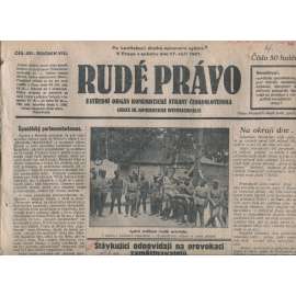 Rudé právo, ročník VIII., číslo 221. (17.9.1927). Ústřední orgán Komunistické strany Československa (1. republika, noviny)