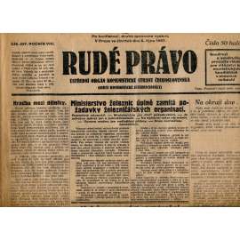 Rudé právo, ročník VIII., číslo 237. (6.10.1927). Ústřední orgán Komunistické strany Československa (1. republika, noviny)