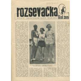 Rozsevačka, ročník XI., číslo 34/1936. List žen (časopis, 1. republika, noviny)