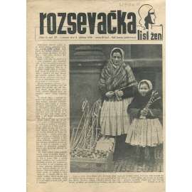 Rozsevačka, ročník XI., číslo 15/1936. List žen (časopis, 1. republika, noviny)