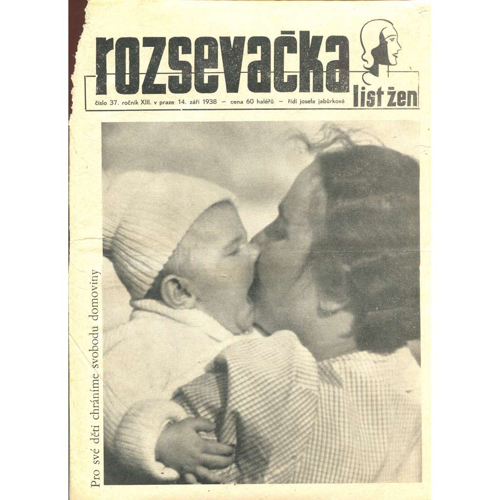 Rozsevačka, ročník XIII., číslo 37/1938 (časopis, noviny)