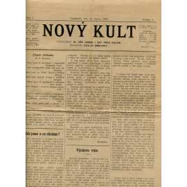 Nový kult, ročník I., číslo 1/1897 (anarchismus, anarchistické noviny)