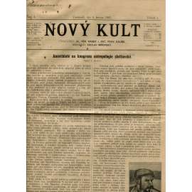 Nový kult, ročník I., číslo 2/1897 (anarchismus, anarchistické noviny)
