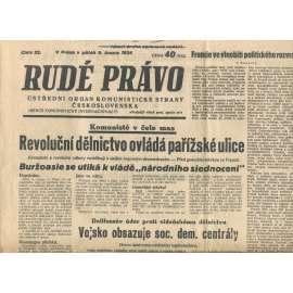 Rudé právo, číslo 32/1934 (1. republika, staré noviny) - [komunisté, komunismus]