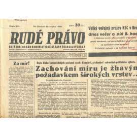 Rudé právo, číslo 201/1935 (1. republika, staré noviny) - [komunisté, komunismus]