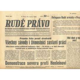 Rudé právo, číslo 187/1935 (1. republika, staré noviny) - [komunisté, komunismus]
