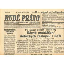 Rudé právo, číslo 188/1935 (1. republika, staré noviny) - [komunisté, komunismus]
