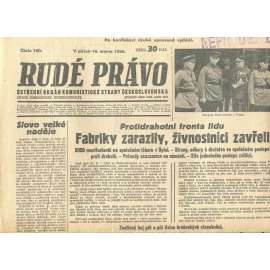 Rudé právo, číslo 190/1935 (1. republika, staré noviny) - [komunisté, komunismus]