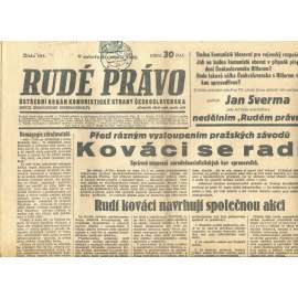 Rudé právo, číslo 191/1935 (1. republika, staré noviny) - [komunisté, komunismus]