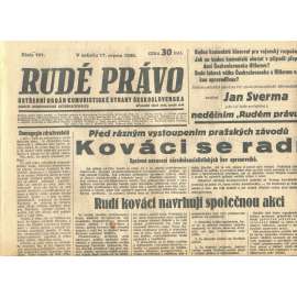 Rudé právo, číslo 191/1935 (1. republika, staré noviny) - [komunisté, komunismus]