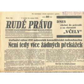 Rudé právo, číslo 192/1935 (1. republika, staré noviny) - [komunisté, komunismus]