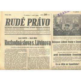 Rudé právo, číslo 209/1935 (1. republika, staré noviny) - [komunisté, komunismus]