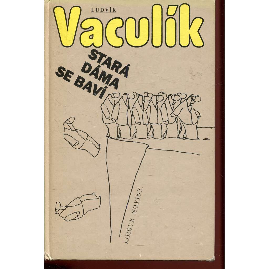 Stará dáma se baví (podpis Ludvík Vaculík)