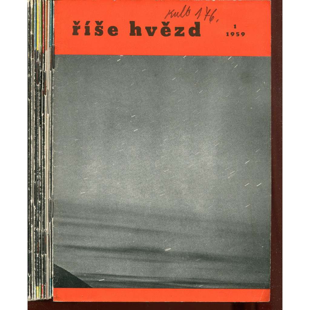 Říše hvězd, ročník 40, čísla 1., 2 a 4.-12./1959 (hvězdy, hvězdářství, astronomie) - časopis - chybí číslo 3