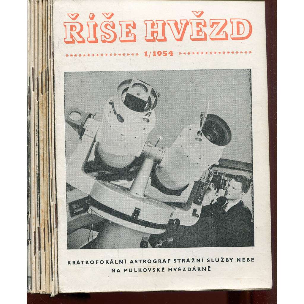 Říše hvězd, ročník XXXV., čísla 1-12/1954 (hvězdy, hvězdářství, astronomie) - časopis