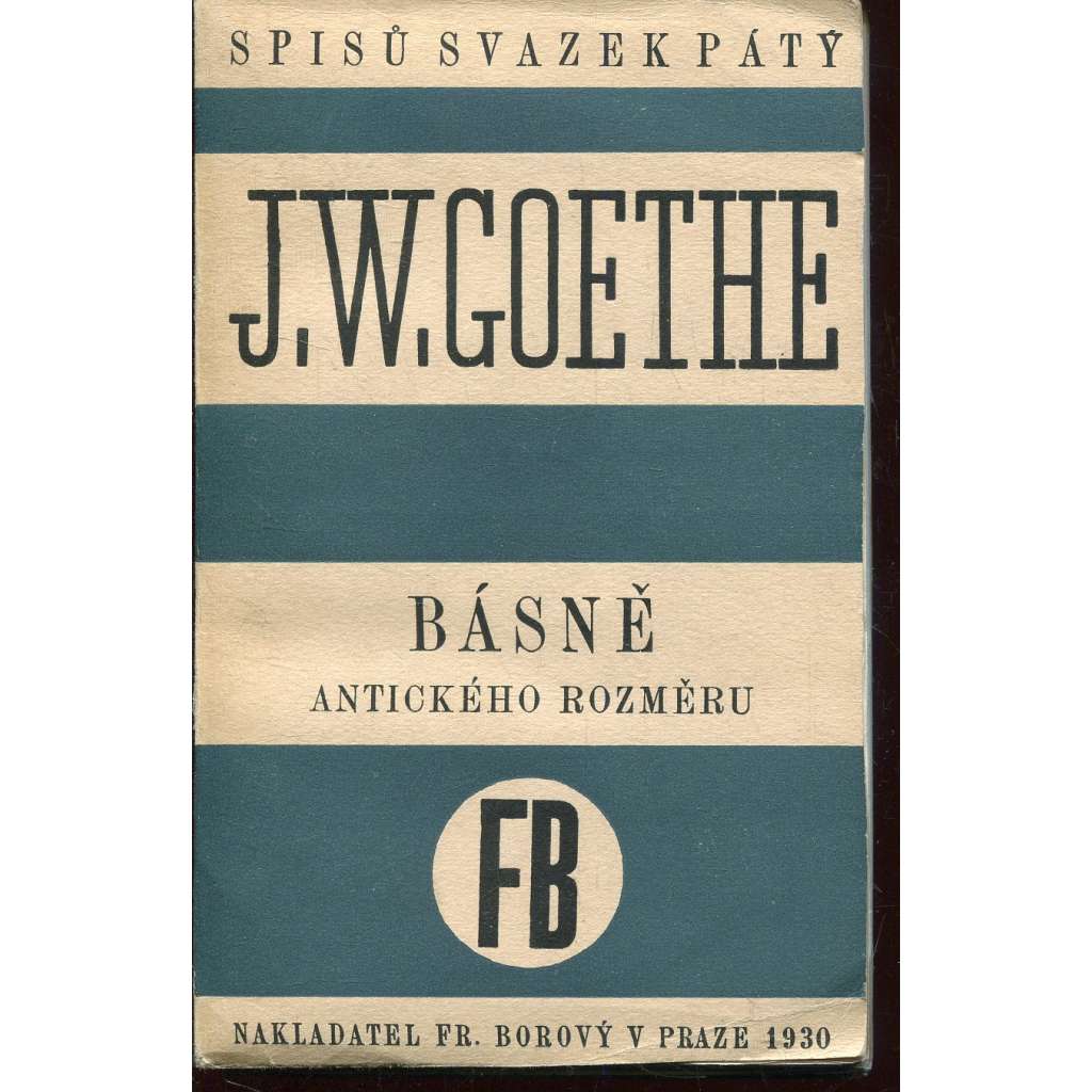 Básně antického rozměru (J. W. Goethe)