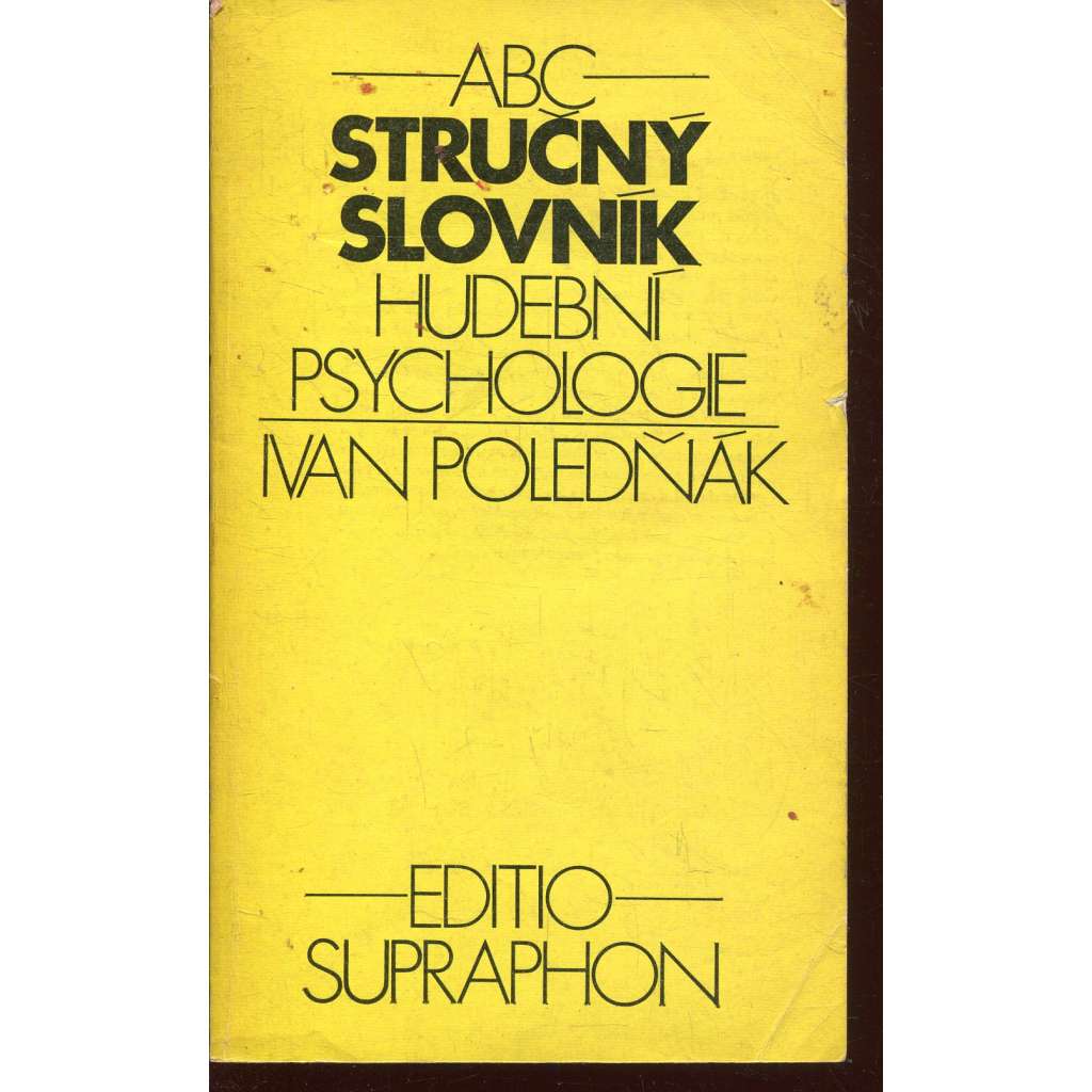 Stručný slovník hudební psychologie