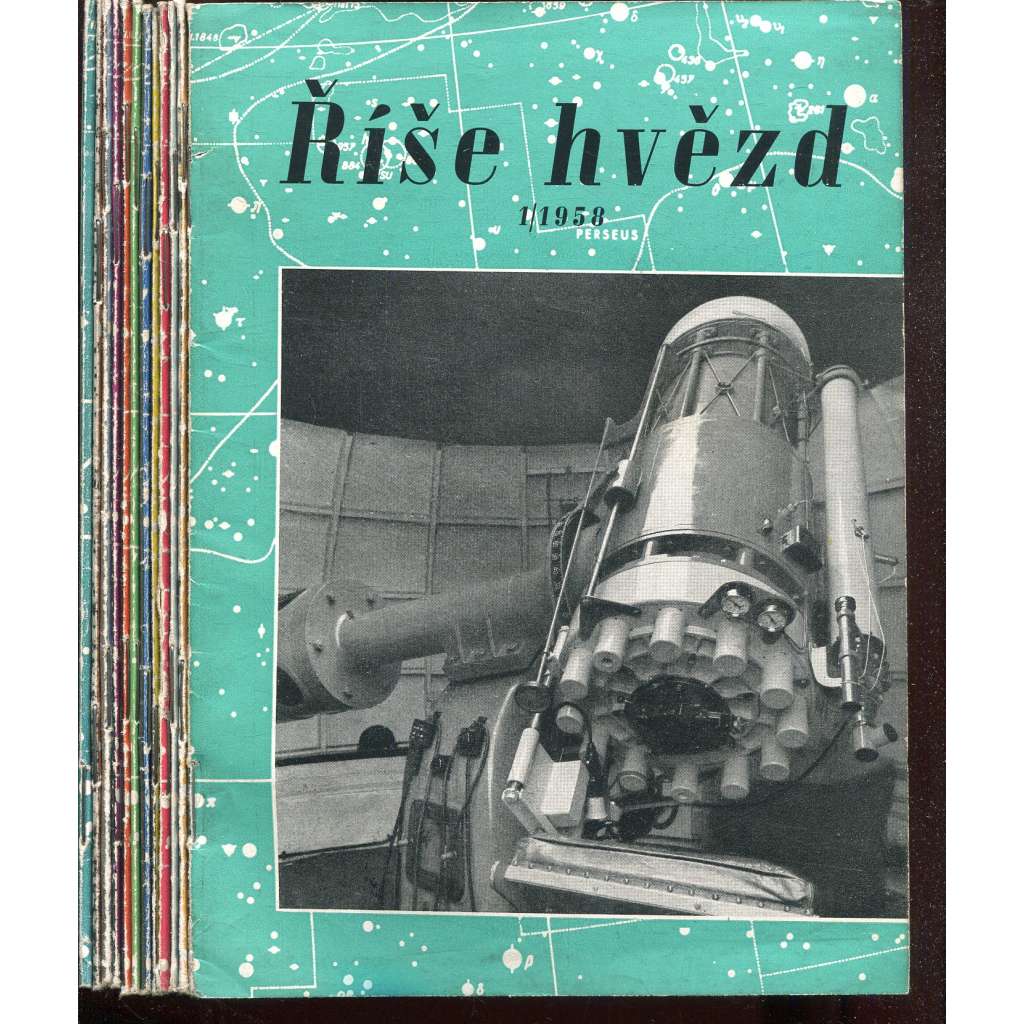 Říše hvězd, ročník 39., čísla 1-12/1958 (hvězdy, hvězdářství, astronomie) - časopis