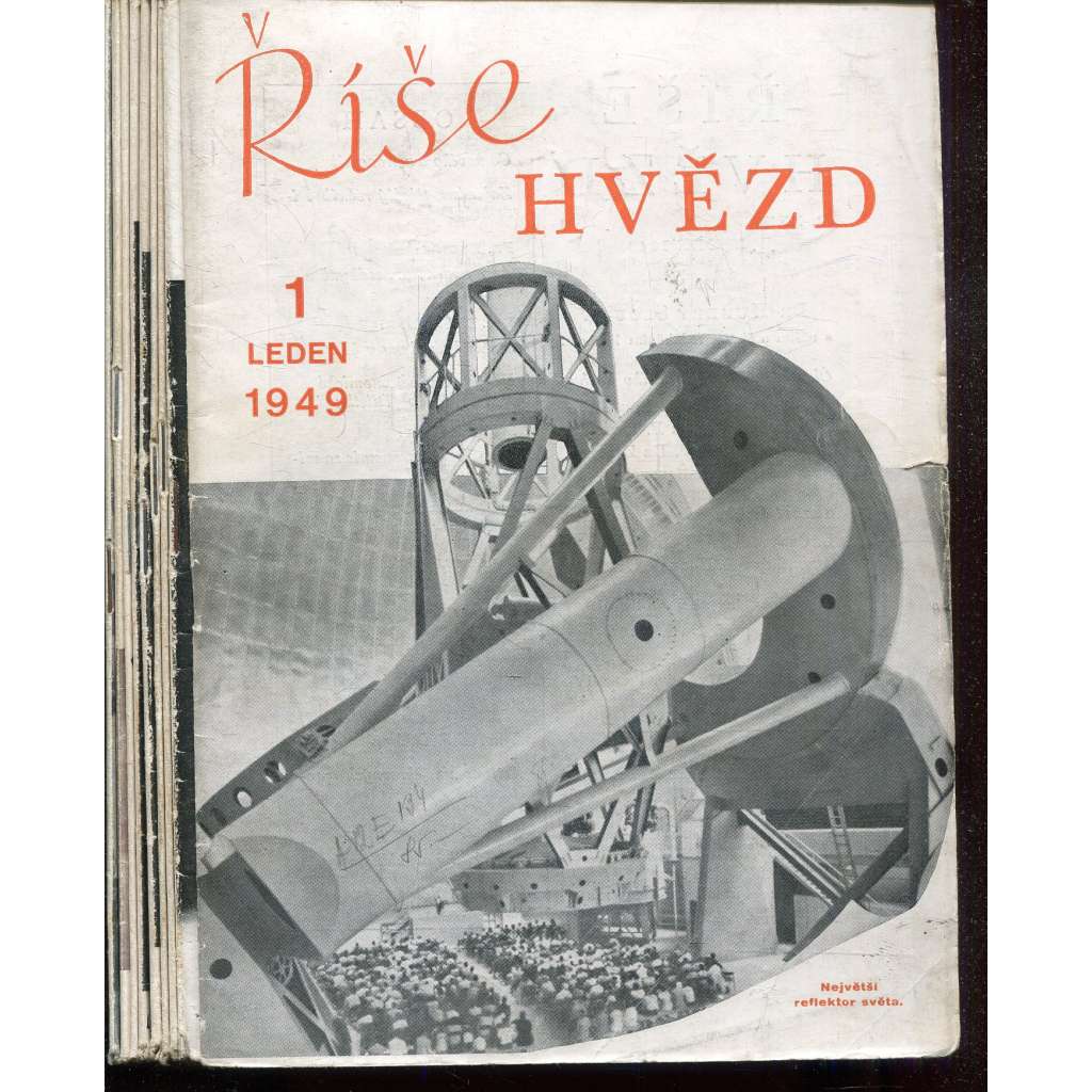 Říše hvězd, ročník 30., čísla 1-10/1949 (hvězdy, hvězdářství, astronomie) - časopis
