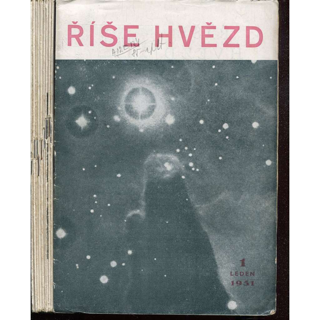 Říše hvězd, ročník 32., čísla 1-10/1951 (hvězdy, hvězdářství, astronomie) - časopis