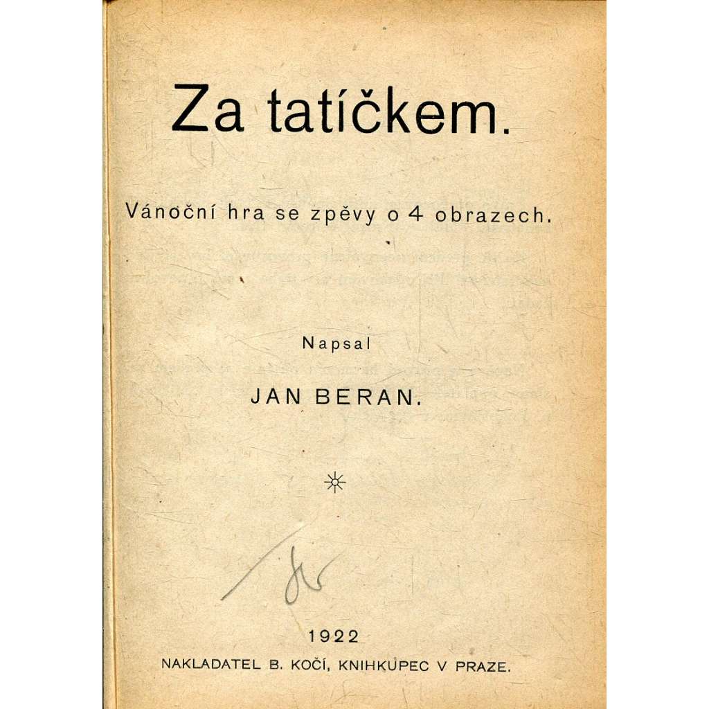 Za tatíčkem (divadlo, divadelní hra)