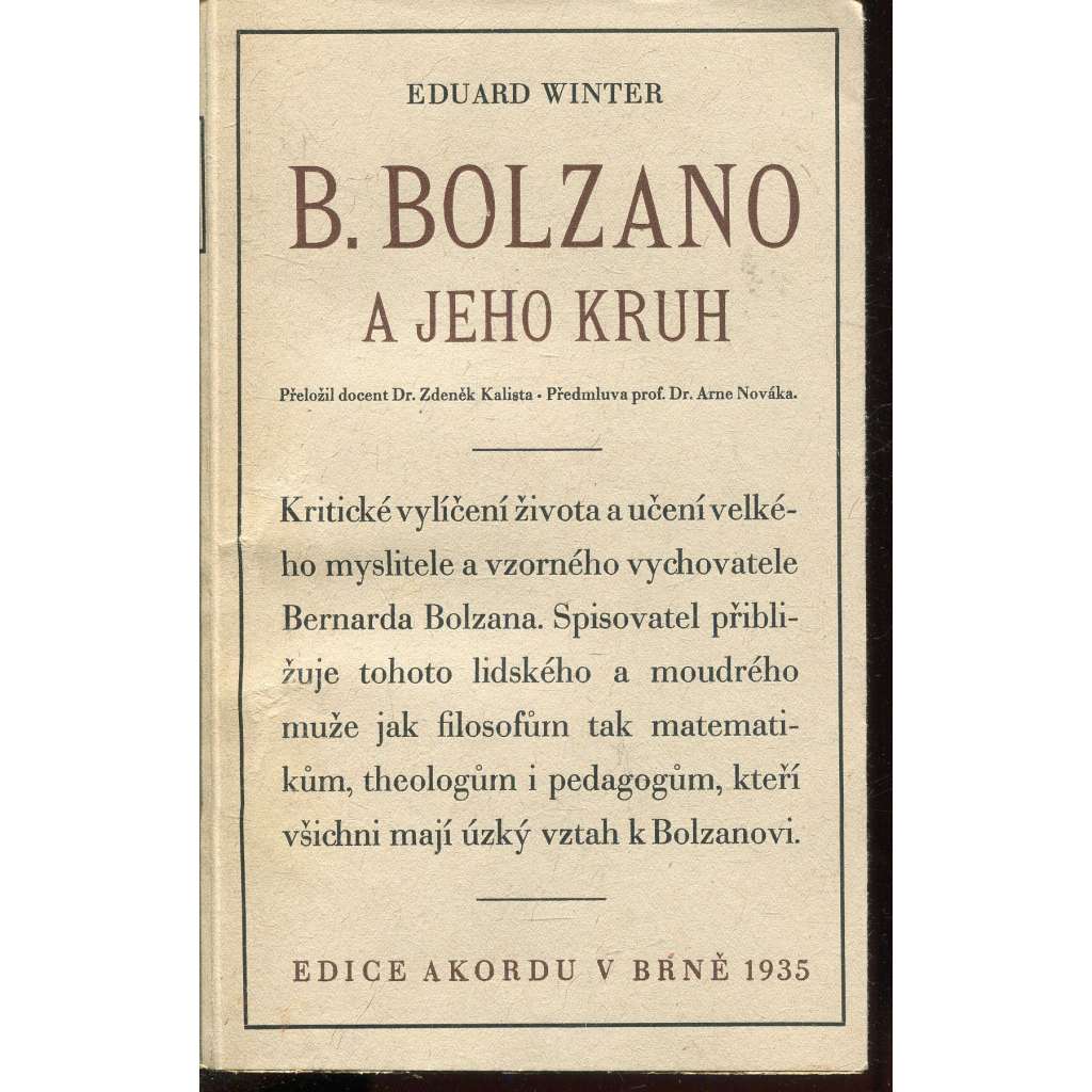 Bernard Bolzano a jeho kruh