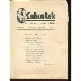 Kohoutek, ročník IV., číslo 2/1925. Časopis proletářských dětí (1. republika, staré noviny)